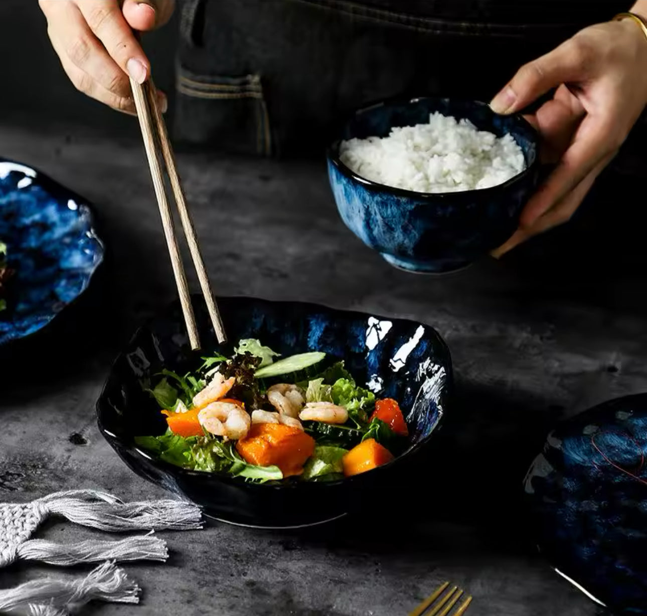 Celestial Blue – Handcrafted Ceramic Dinnerware