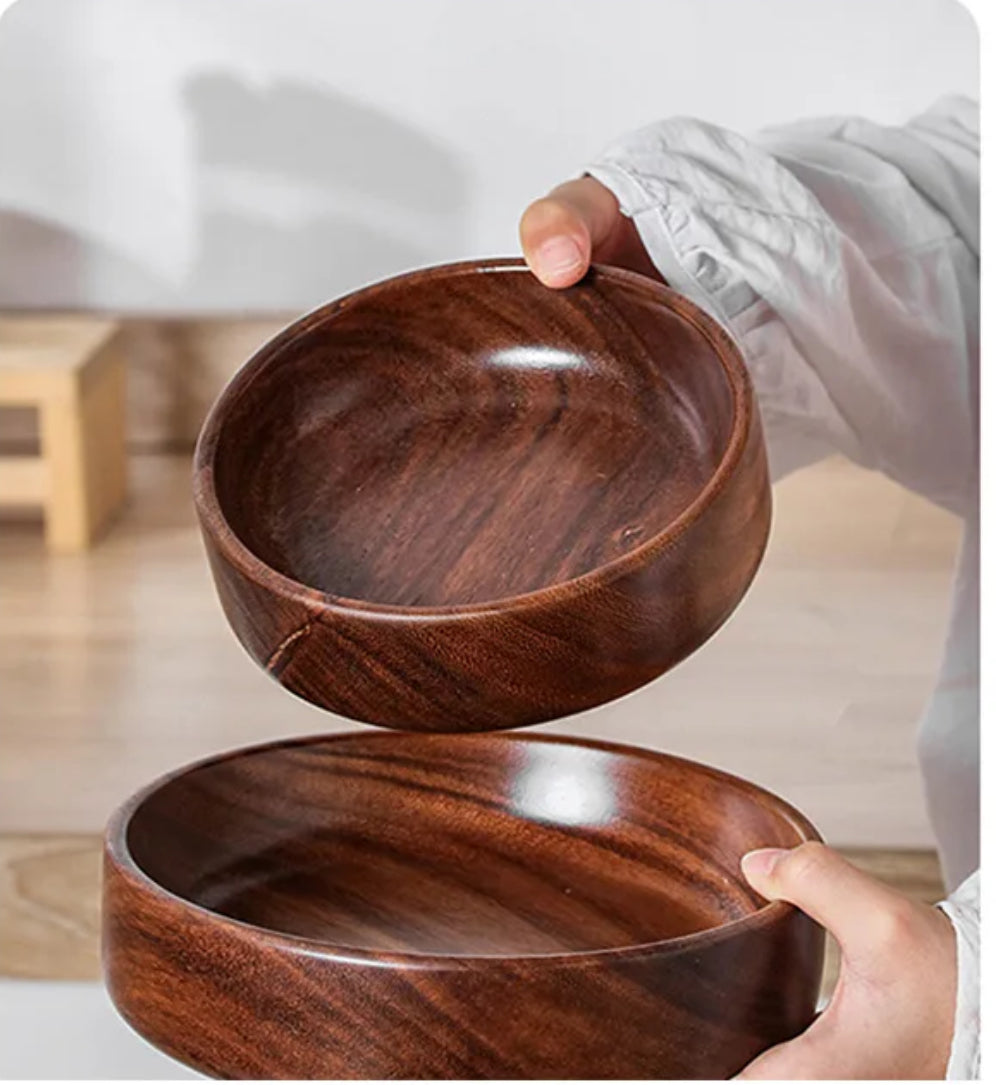 Solid Walnut Wood Bowl