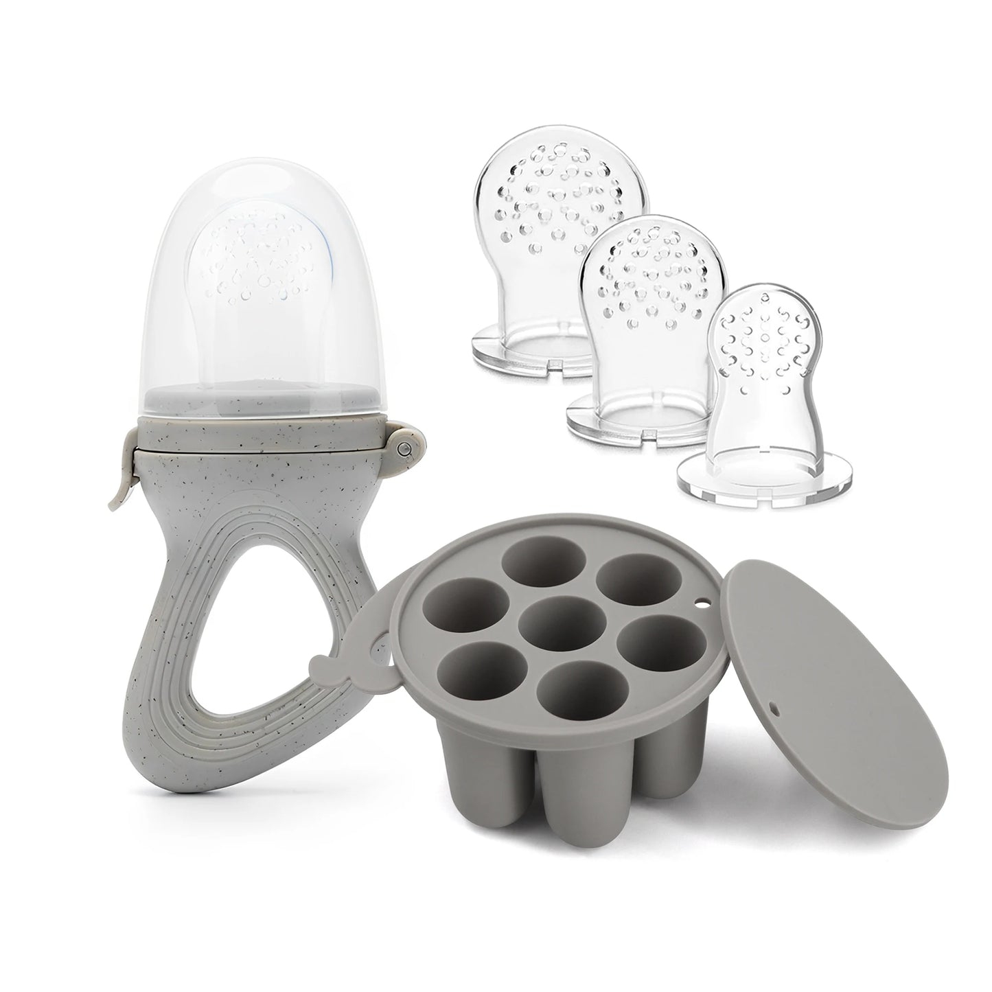 Baby Fruit Feeder & Teether Pacifier Set - Silicone & Freezable
