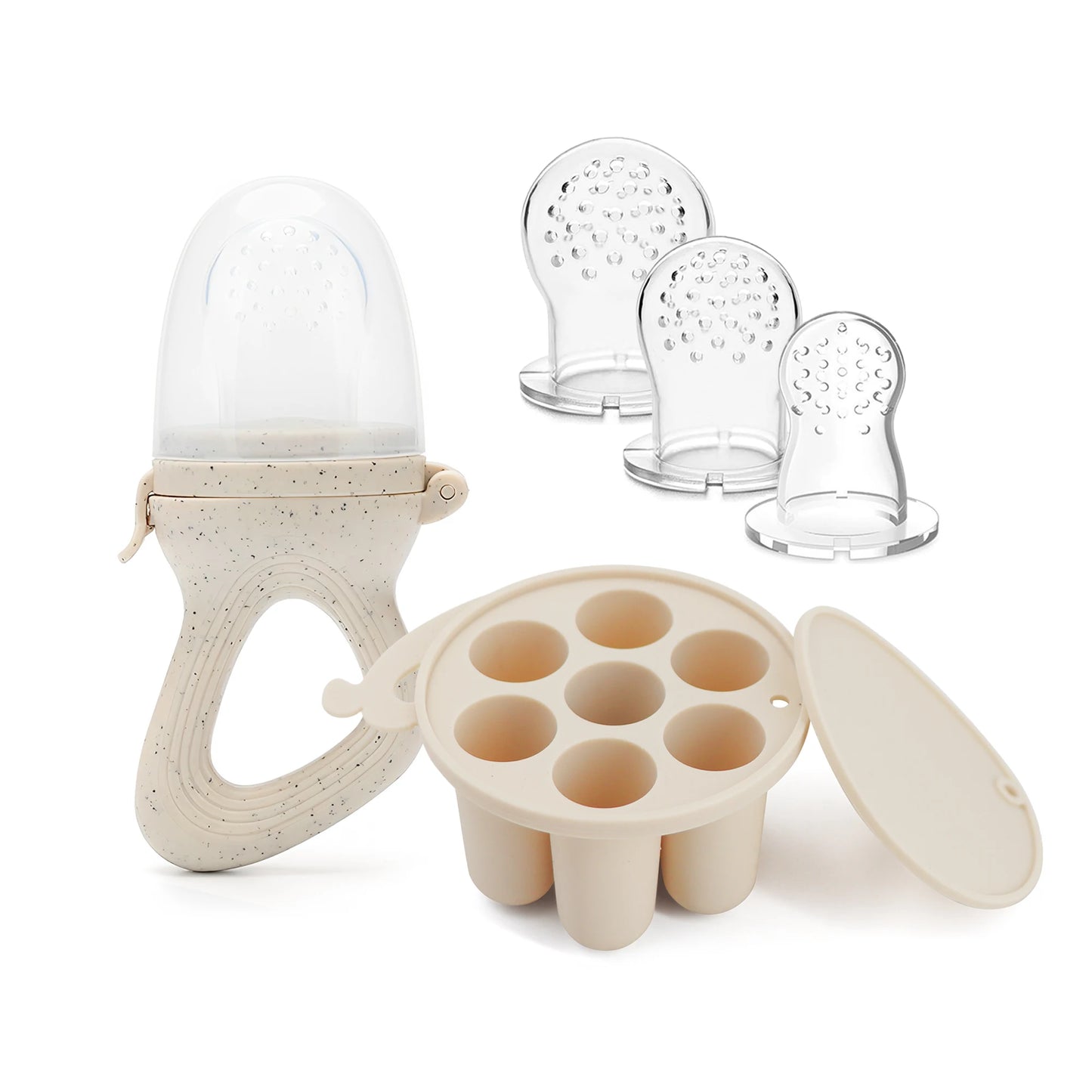 Baby Fruit Feeder & Teether Pacifier Set - Silicone & Freezable