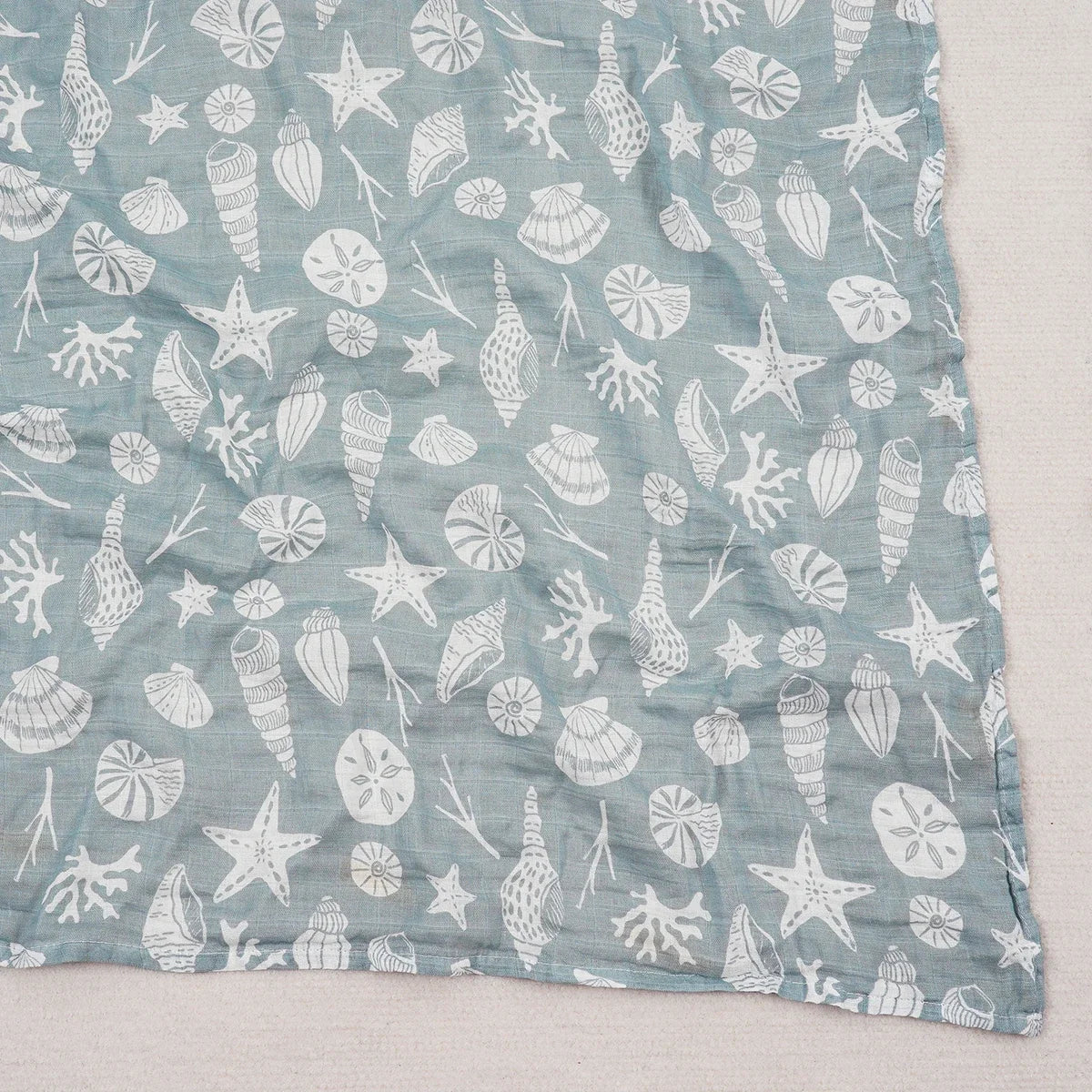 100% Cotton Baby Bath Towel - Soft Muslin Swaddle Blanket