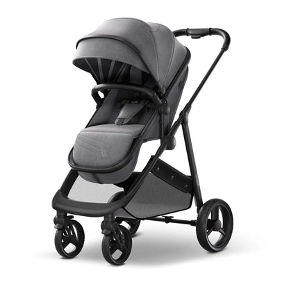 Convertible Baby Stroller: 2-in-1 Bassinet & Foldable Design