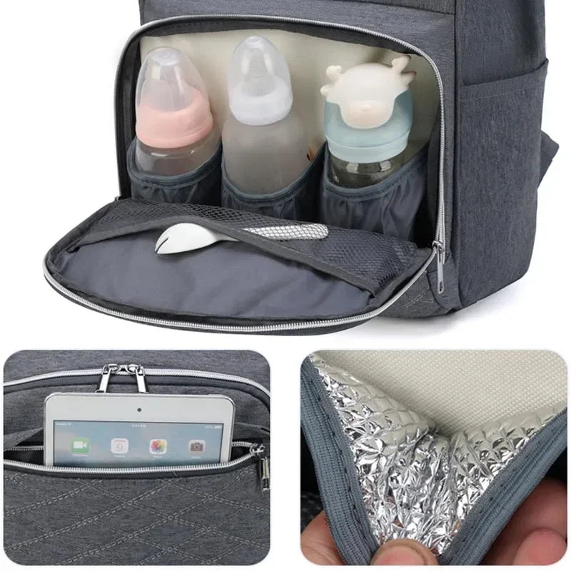 Large Capacity Mommy Diaper Bag with Changing Mat