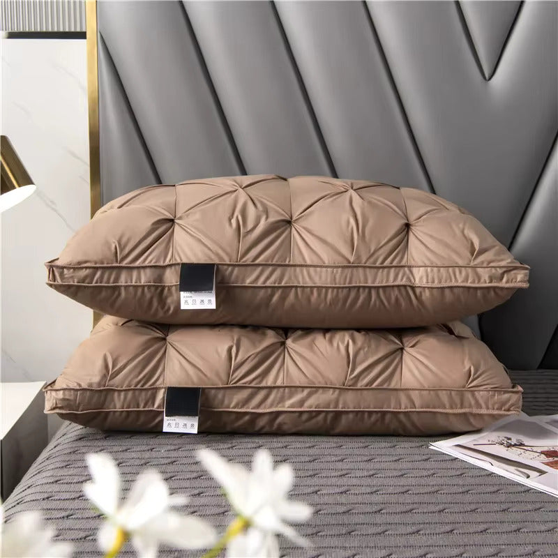 Luxury 100% White Goose Feather Down Pillow